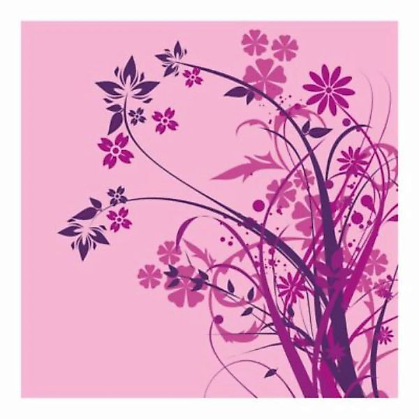 Bilderwelten Mustertapete Florales Ornament braun Gr. 288 x 288 günstig online kaufen