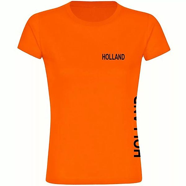 multifanshop T-Shirt Damen Holland - Brust & Seite - Frauen günstig online kaufen