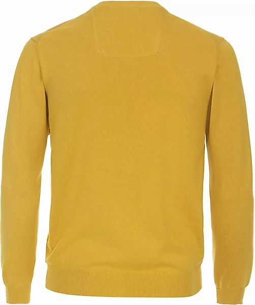 Casa Moda Pullover V-Ausschnitt Gelb - Größe 5XL günstig online kaufen
