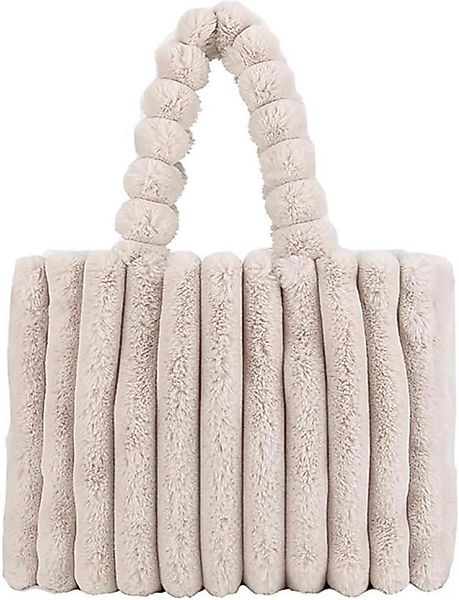 LuxusKollektion Schultertasche Damen Plüsch Handtasche Groß günstig online kaufen