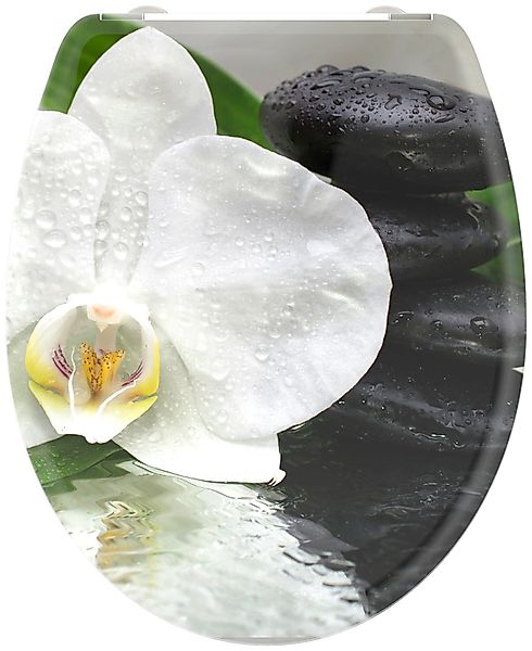 welltime WC-Sitz White Flower, abnehmbar, Absenkautomatik, günstig online kaufen