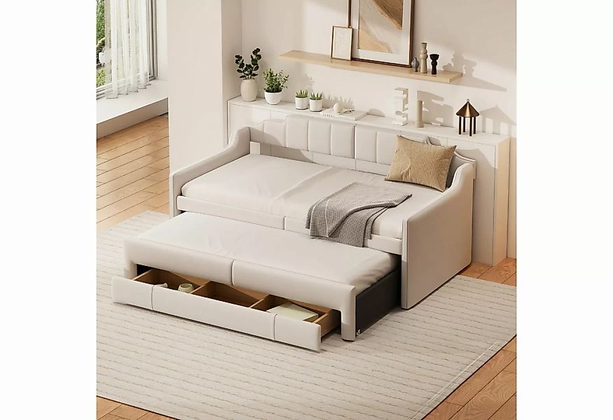 REDOM Polsterbett Tagesbett mit Schubladen 90 x 200 cm (190 cm) (gepolstert günstig online kaufen