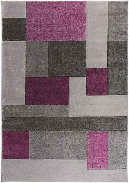 FLAIR RUGS Teppich "Cosmos mit Hoch-Tief-Effekt" rechteckig 12 mm Höhe Patc günstig online kaufen