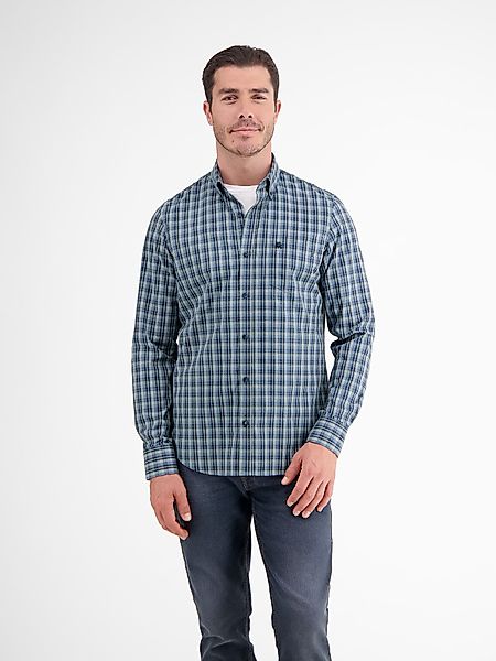 LERROS Karohemd "LERROS Kariertes Herrenhemd mit Button-down-Kragen" günstig online kaufen