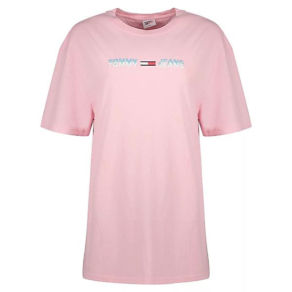 Tommy Jeans Linear Logo Kurzärmeliges T-shirt 2XL Romantic Pink günstig online kaufen