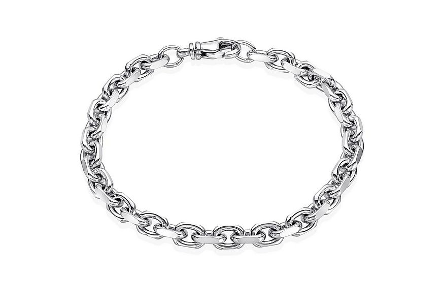 Materia Armband Herren Silber Ankerkette diamantiert 6mm SA-89, 925 Sterlin günstig online kaufen