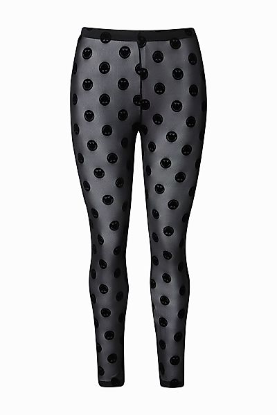 Ulla Popken Feinstrumpfhose Strumpf-Leggings Smileys Mesh günstig online kaufen