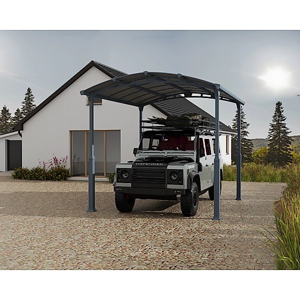 Canopia Carport Alpine 435 cm x 359 cm Grau günstig online kaufen