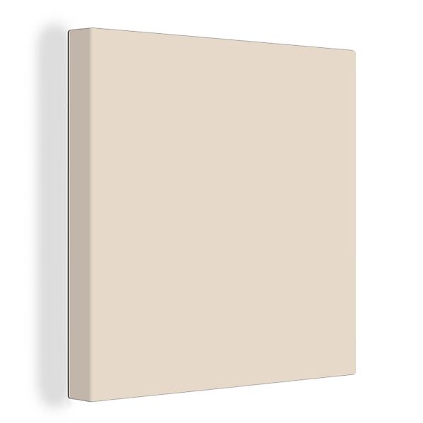 OneMillionCanvasses® Leinwandbild Beige - Unifarben, Fotodruck günstig online kaufen