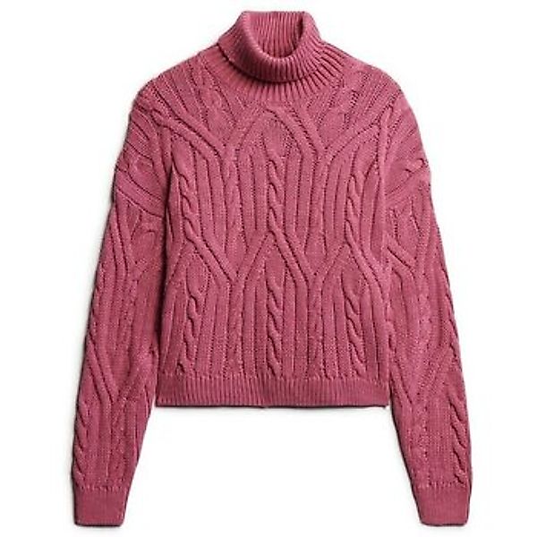 Superdry  Pullover Pull polo en maille torsadée femme günstig online kaufen