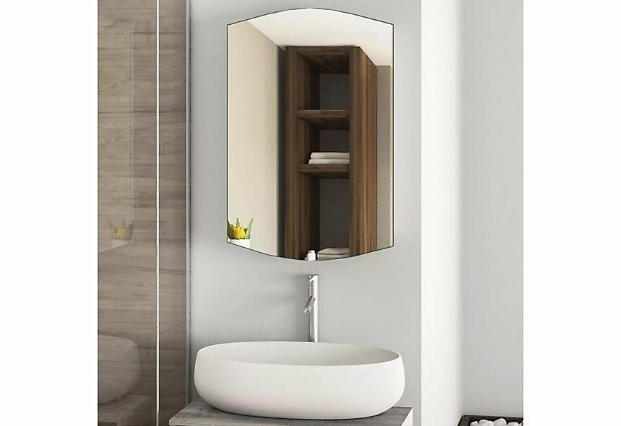 Homfa Spiegelschrank Badschrank mit Spiegeltür Hängeschrank aus Edelstahl, günstig online kaufen