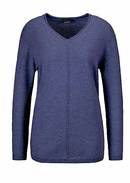 GOLDNER Strickpullover "Kurzgröße Kaschmirpullover mit V-Ausschnitt" günstig online kaufen