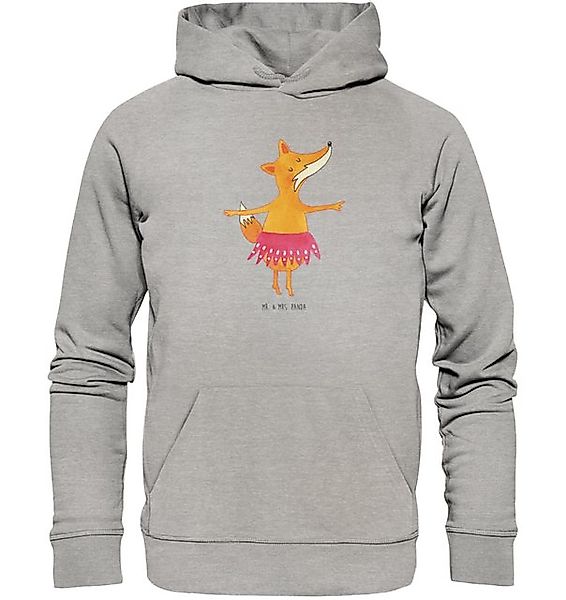 Mr. & Mrs. Panda Hoodie Fuchs Ballerina Größe XL - Heather Grey - Geschenk, günstig online kaufen