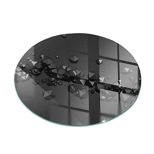 Tulup Glasplatte für Kamin Abstrakte Wolke aus Feststoffen Vorlegeplatte fü günstig online kaufen