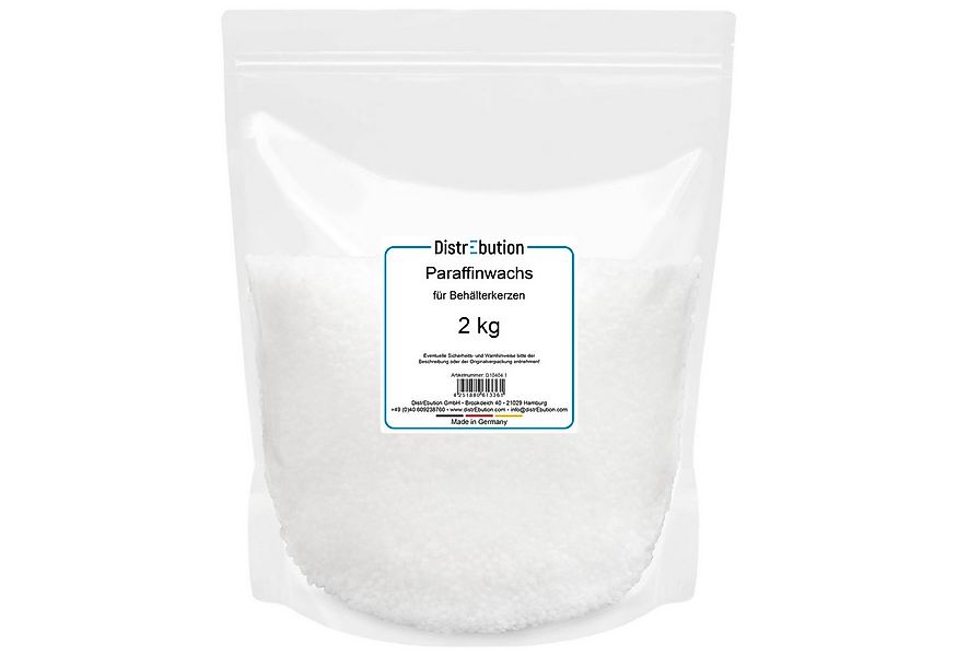 DistrEbution Teelicht Kerzenwachs für Behälterkerzen weißes Paraffinwachs a günstig online kaufen