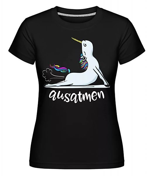Ausatmen Einhorn Yoga · Shirtinator Frauen T-Shirt günstig online kaufen