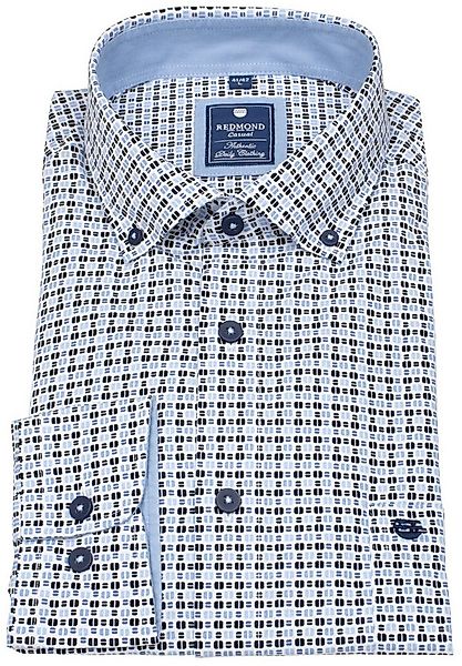 Redmond Langarmhemd Button-Down-Kragen günstig online kaufen