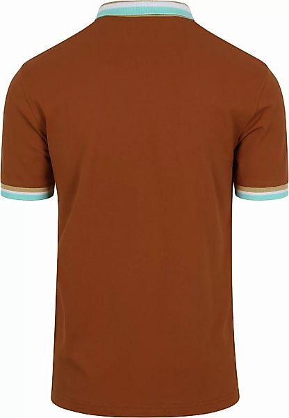 Sun68 Poloshirt Multistripes Braun - Größe M günstig online kaufen