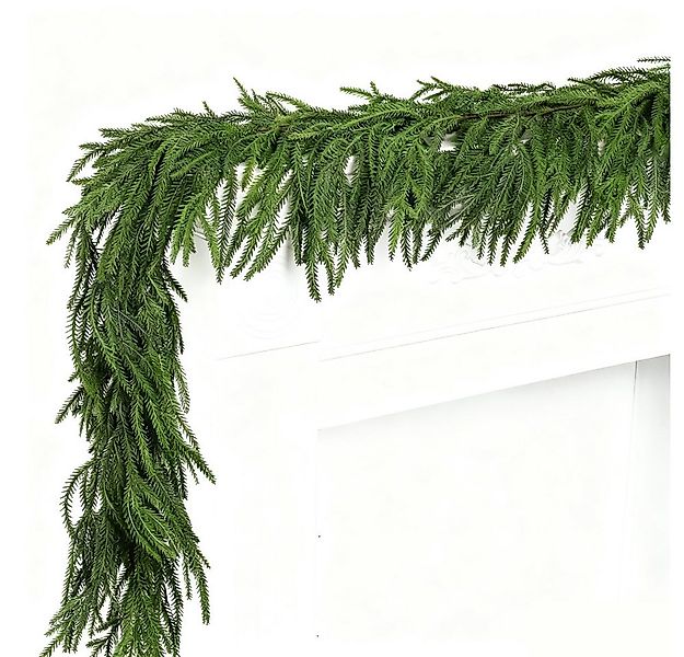 Kunstgirlande Künstliche Weihnachtsgirlande, künstlich Wintergirlande Außen günstig online kaufen