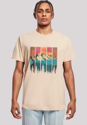 F4NT4STIC T-Shirt "Berg Sonnenuntergang Retro" Premium Qualität günstig online kaufen