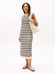 Tommy Hilfiger Sweatkleid CROCHET C-NK SL günstig online kaufen