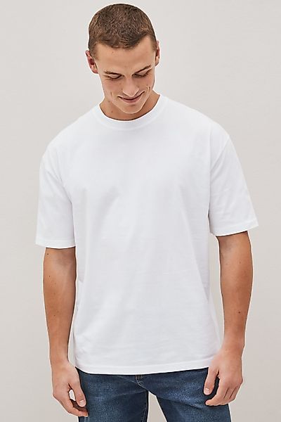 Next T-Shirt Rundhals-T-Shirt im Relaxed Fit günstig online kaufen