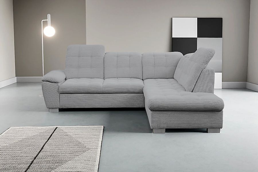 WERK2 Ecksofa "Bonny inkl. Kopfteilverstellung, Bettfunktion, Stauraum, L-F günstig online kaufen