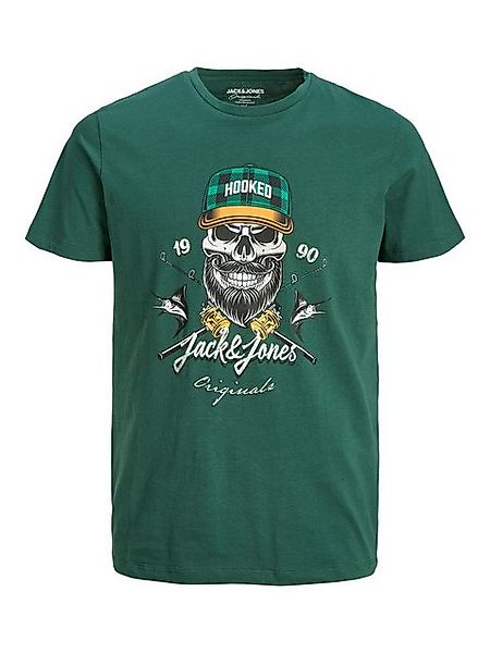 Jack & Jones T-Shirt Herren Shirt Kurzarm Grün JORCAPTAIN TEE SS CREW NECK günstig online kaufen