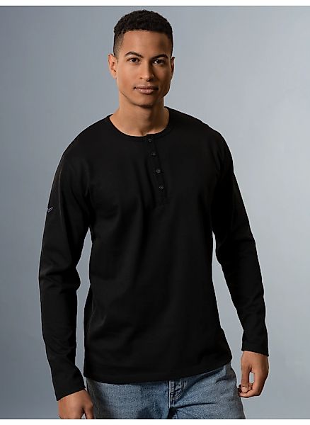 Trigema Longsleeve "TRIGEMA Langarmshirt mit Knopfleiste" 1 Stk. günstig online kaufen