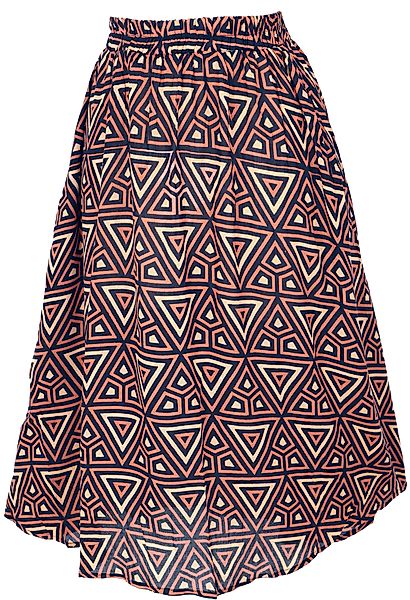 Guru-Shop Minirock Luftiger knielanger Rock, Boho günstig online kaufen