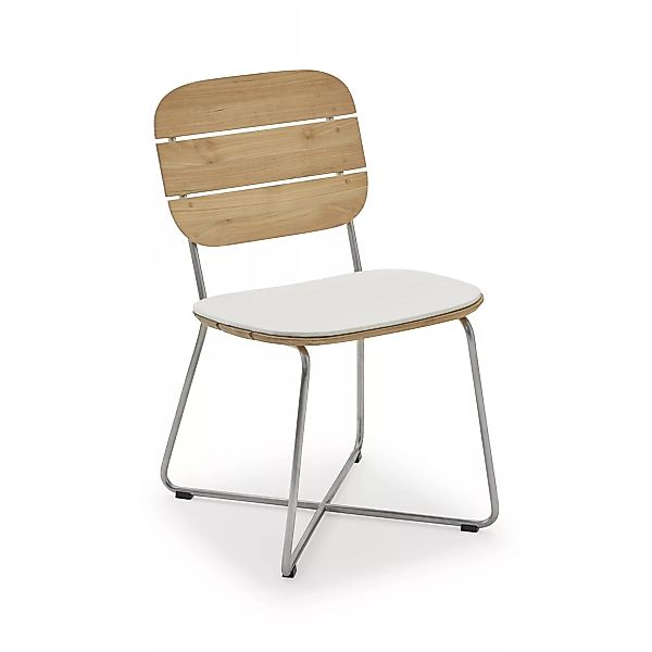Skagerak - Sitzauflage für Lilium Stuhl - weiß/LxBxH 48,5x41x1cm günstig online kaufen