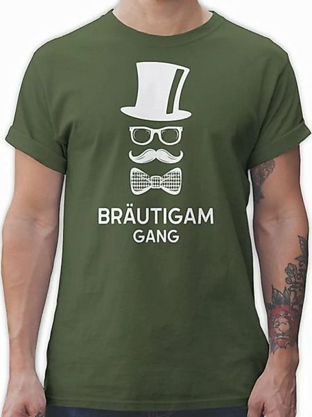 Shirtracer T-Shirt Bräutigam Gang Hipster Team Groom JGA Männer günstig online kaufen