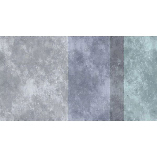 Fototapete Betonoptik Streifen Grau Blau 5,00 m x 2,70 m FSC® günstig online kaufen