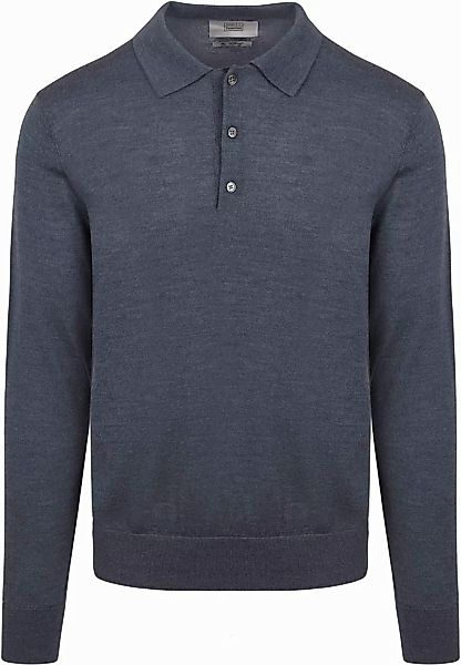 King Essentials The Robert Long Sleeve Poloshirt Merino Anthrazit - Größe S günstig online kaufen