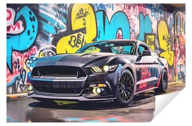 Wallarena Fototapete Kinderzimmer Jungen Auto Graffiti günstig online kaufen