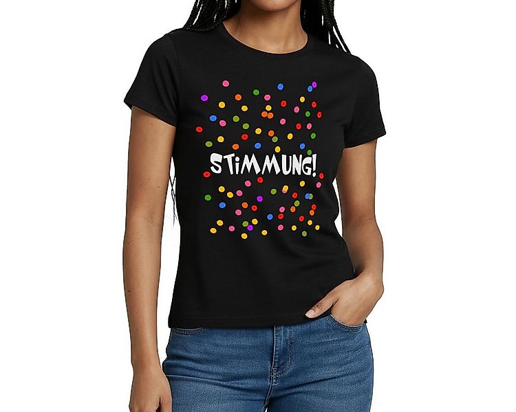 Spreadshirt T-Shirt Stimmung Konfetti Fasching Karneval Frauen T-Shirt (1-t günstig online kaufen