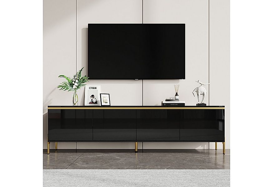 BlingBin TV-Schrank TV-Ständer Hochglanz-Lowboard 170CM (1-St., mit 4 Türen günstig online kaufen