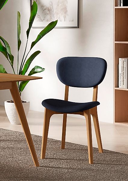 INOSIGN Stuhl »COZY Made in Italy«, (Set), 2 St., Microfaser, Gestell in Bu günstig online kaufen