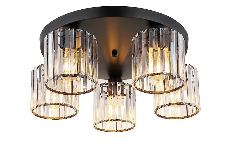 Globo Lighting Deckenleuchte   ¦ schwarz ¦ Maße (cm): B: 46,5 H: 18  Ø: 46. günstig online kaufen