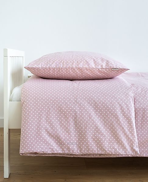 Loolay Bettwäsche Punkte ROSA Altrosa Babybettwäsche günstig online kaufen