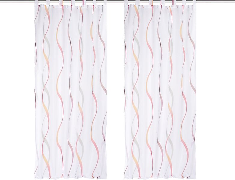 HOME WOHNIDEEN Vorhang "SCHLAUFENSCHAL" Schlaufen 2 Stk. tlg. 2er Pack Schl günstig online kaufen