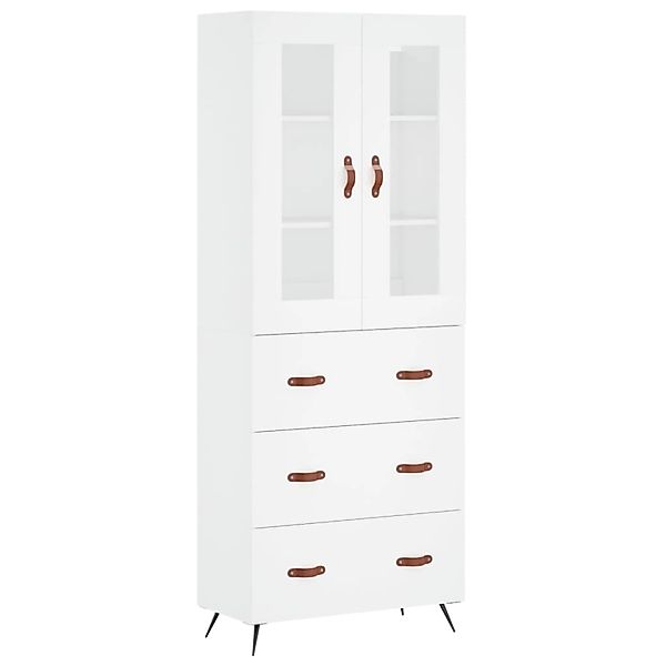 vidaXL Highboard Weiß 69,5x34x180 cm Holzwerkstoff 3198377 günstig online kaufen