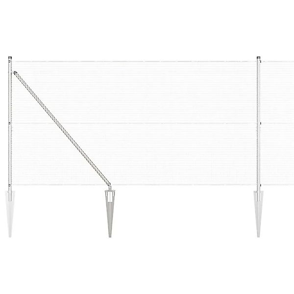 vidaXL Zaunpfosten Silber 50 x 1,4 m 16 x 16 mm Gewebe Stahl 3352005 günstig online kaufen