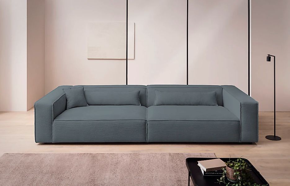 LeGer Home by Lena Gercke 3-Sitzer "PIARA XXL, Sofa mit Kedernaht in Cord, günstig online kaufen