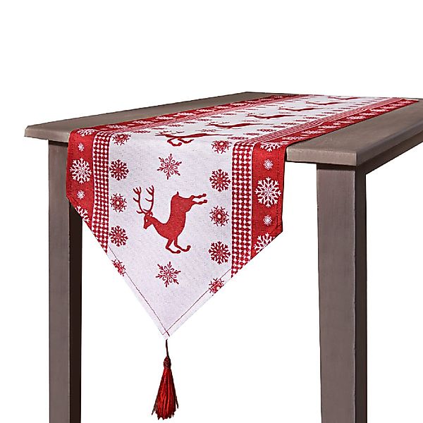 Delindo Lifestyle Tischläufer Rentiere zu Weihnachten, günstig online kaufen