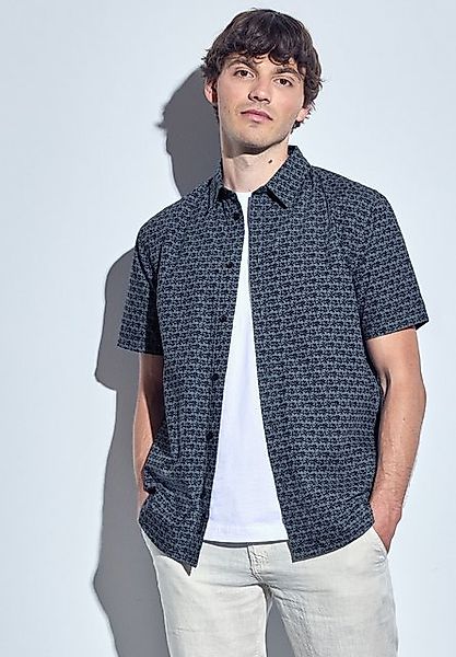 STREET ONE MEN Kurzarmhemd mit Knopfleiste günstig online kaufen
