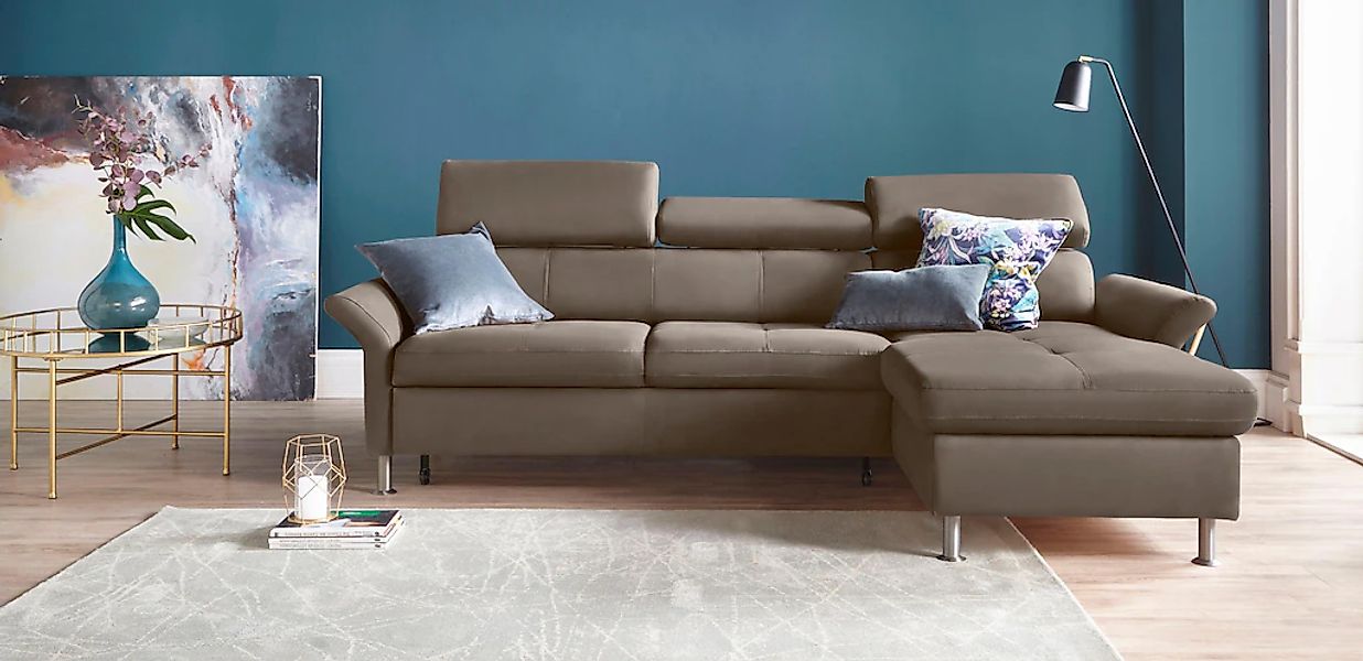 exxpo - sofa fashion Ecksofa "Maretto, bequem & komfortabel, bodenfrei, Bre günstig online kaufen