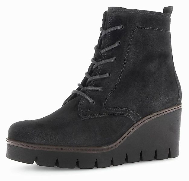 Gabor Stiefelette, Keilabsatz, Schnürboots, Keilstiefelette, Best günstig online kaufen