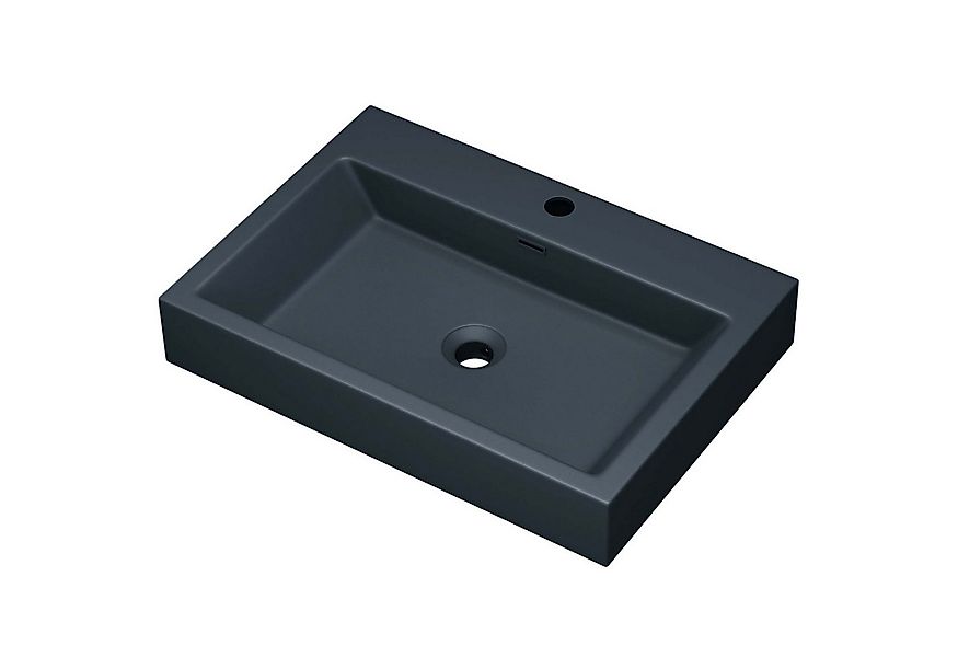 doporro Waschbecken Aufsatzwaschbecken Hängewaschbecken Waschtisch Mineral günstig online kaufen