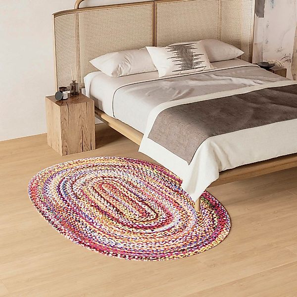 morgenland Sisalteppich »Sisalteppich - Indigo Stripy - oval«, oval, 7 mm H günstig online kaufen